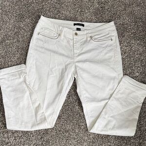 White House Black Market Women's Skinny White Jeans